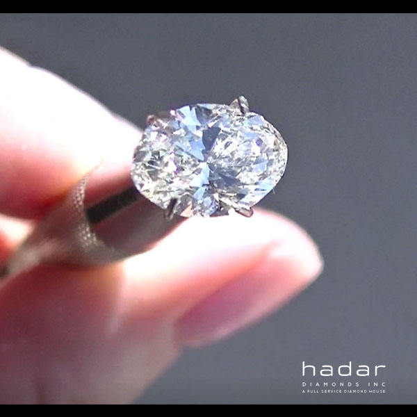 1.13 ct Oval Brilliant Cut Laser Drilled Diamond