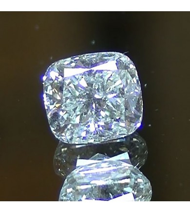 1.41 ct Cushion Cut, laser drilled diamond