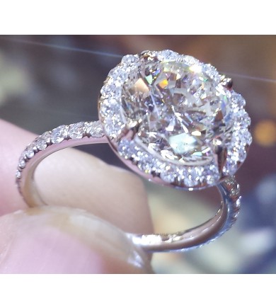 The "Angel" Halo Engagement Ring