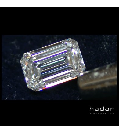 2.50 ct GIA Emerald Cut Diamond, D, VVS1, natural hpht