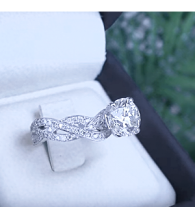 Braided engagement new arrivals rings