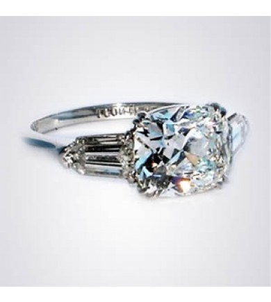 Classic Solitaire with Baguette Diamonds