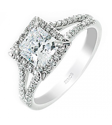 Halo Engagement Ring KS9066-R