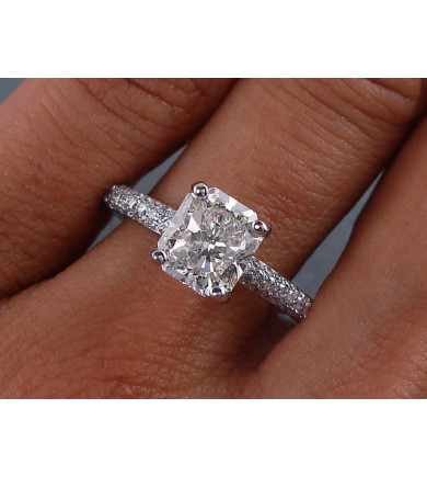 2.03 ct Radiant Brilliant, Laser Drilled Diamond