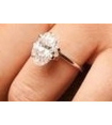 3.82 ct Oval Brilliant Cut Laser Drilled Diamond