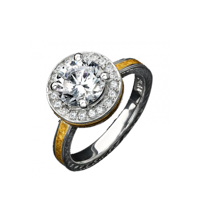 Two-Tone Halo Ring KS168X9511_RT8