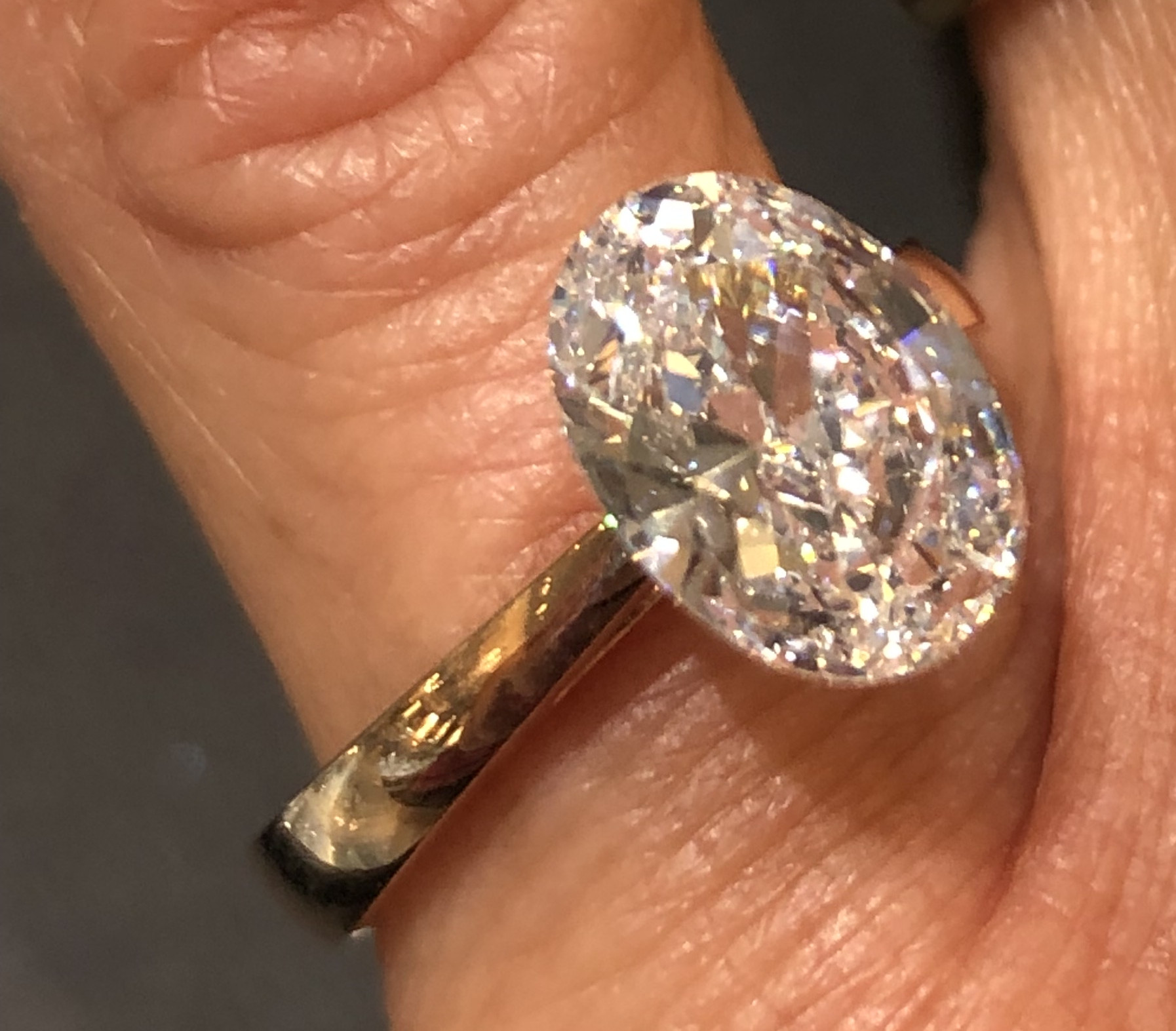 1.95 ct Oval Cut Laser Drilled Diamond