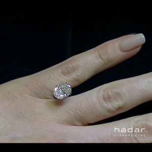 2.22 ct Oval Brilliant Laser Drilled Diamond