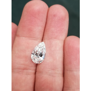 2.20 ct Pear Brilliant Cut Laser Drilled Diamond