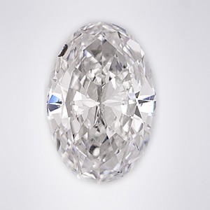 1.04 ct Oval Brilliant Laser Drilled Diamond