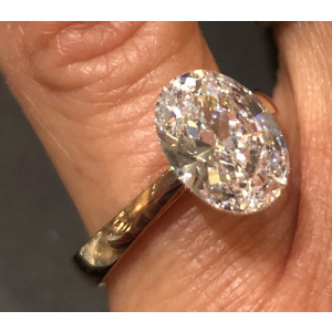 1.95 ct Oval Brilliant Cut Laser Drilled Diamond