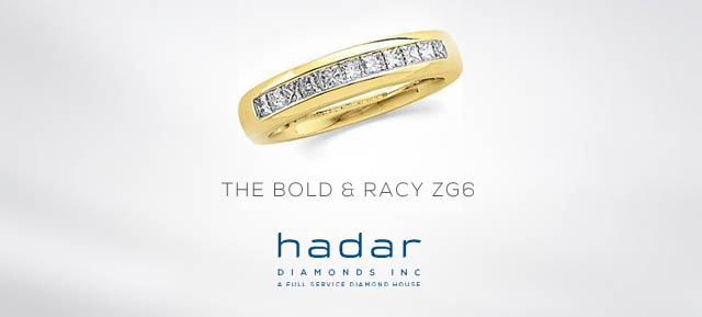 The ZG6 Men's Wedding Band by Hadar Diamonds