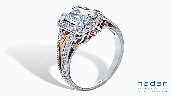 Rose Gold and Platinum Executive Power Ring