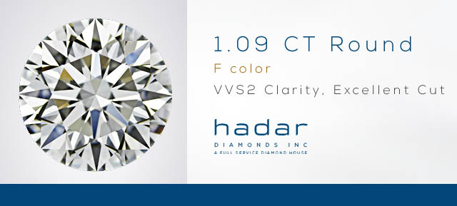 1.09 ct, F color, VVS2, HPHT Diamond