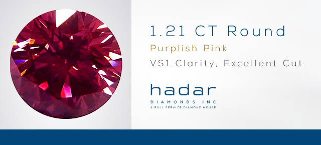 Pink Diamond - HPHT, 1.21 ct, VS1 Clarity, Excellent Cut
